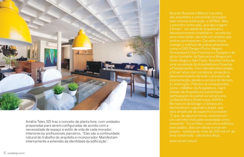 Smart Arquitetura: Amélia Teles 315 na revista Visual e Design. 